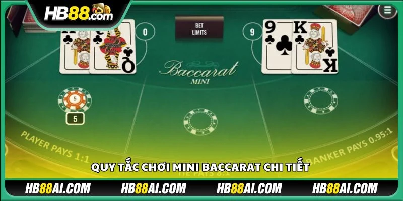Quy tắc chơi mini baccarat chi tiết