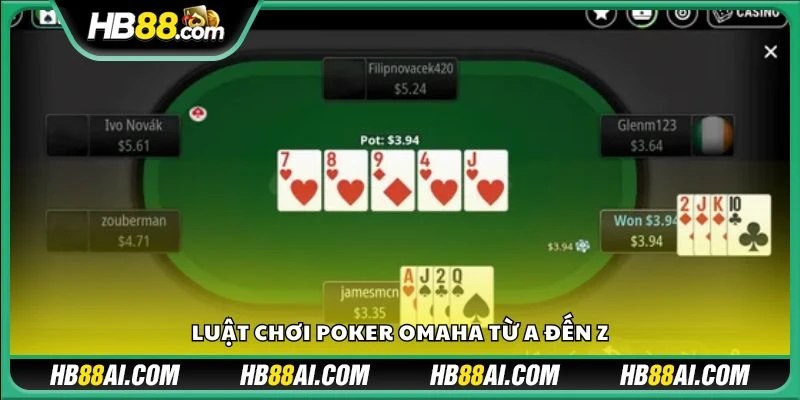 Luật chơi Poker Omaha từ A đến Z