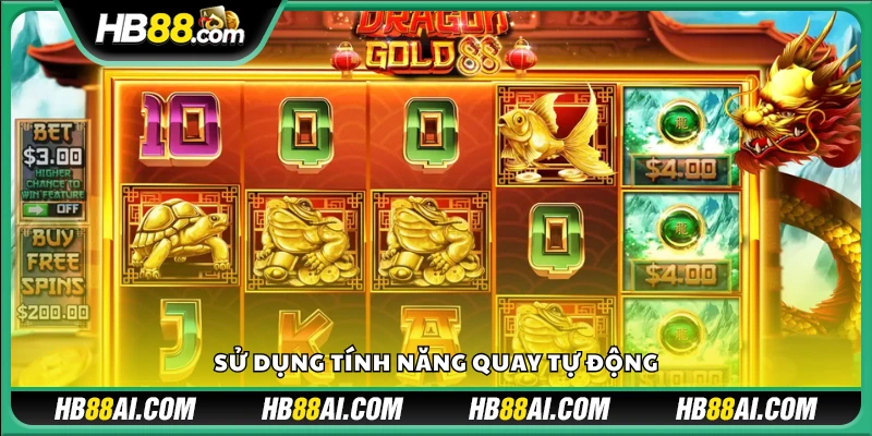 Kích hoạt chế độ auto spin để tiết kiệm thao tác