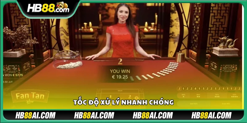 Hệ thống vận hành với tốc độ cao, phản hồi tức thì